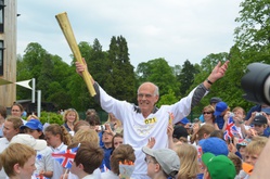 John Simpson Wenlock Olympain Society with Olympic Torch 30 May 2012 John Simpson Wenlock Olympain Society with Olympic Torch 30 May 2012