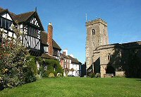 Much Wenlock Guildhall & Church Green