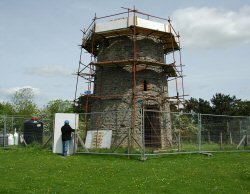 Restoration work at Much Wenlock Windmill, June 2006