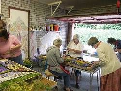 The Well Dressing Team at Work